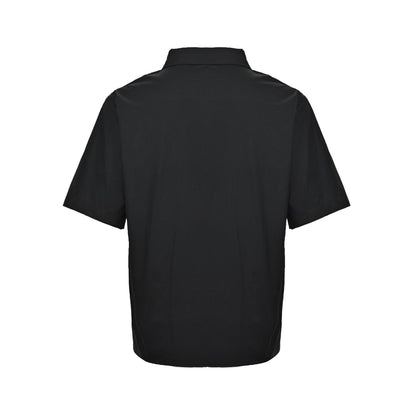 25ss Sequined Pocket Embroidered Short Sleeve Shirt