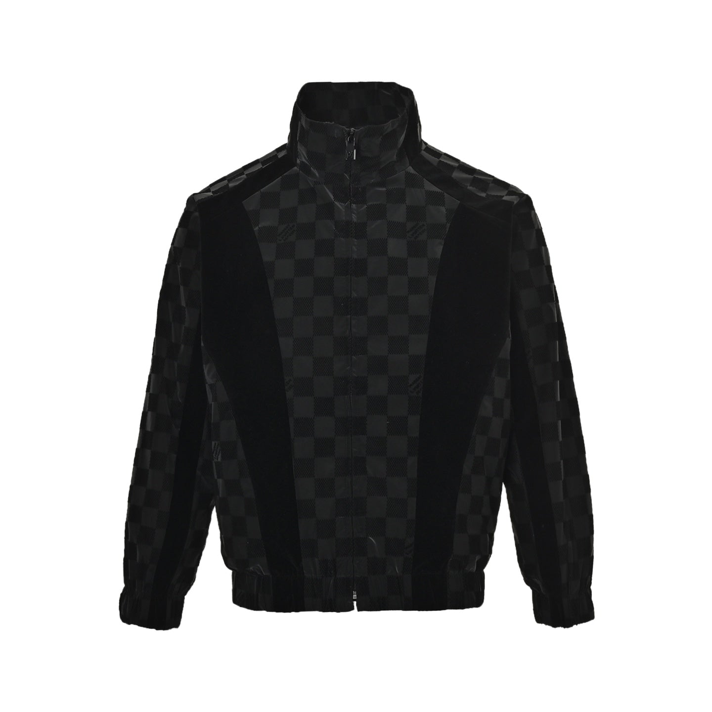 Flocked Checkerboard Jacket