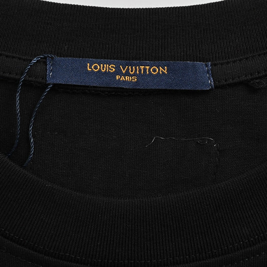 25ss Embroidered monogram logo short sleeves