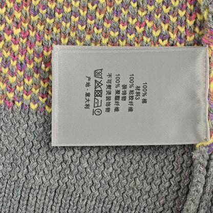25Fw all-over print monogram jacquard crew neck sweater