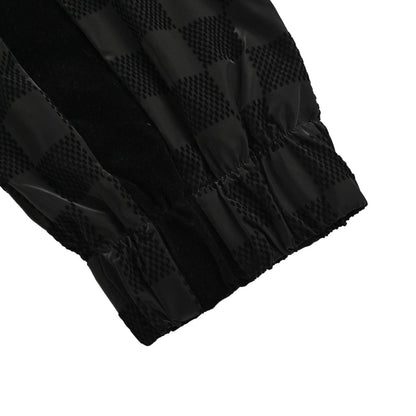 Flocked Checkerboard Jacket