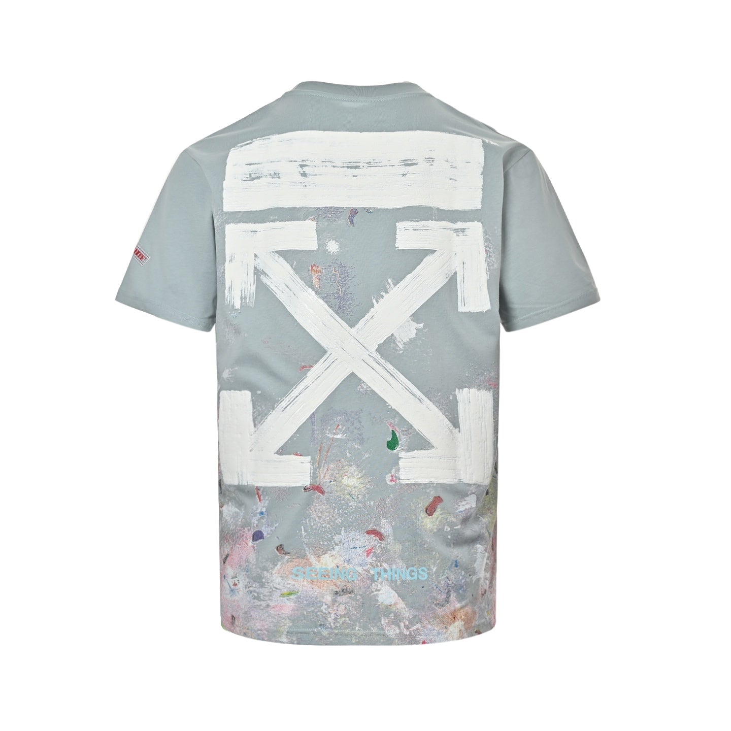 25ss Starry sky fireworks ink-splashed arrow print short sleeves