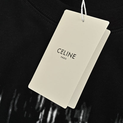 25ss Distressed logo print short sleeves