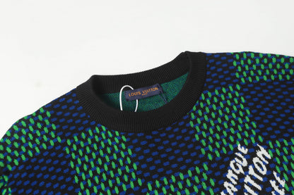 25ss New Chessboard Knitted Tee