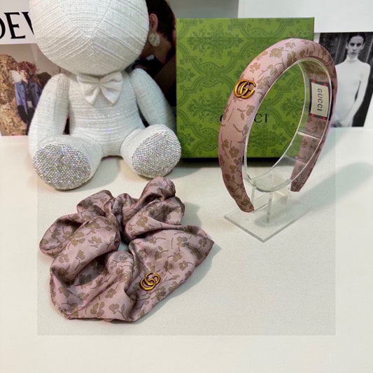 Floral Two-Piece Headband and Hair Tie Set
