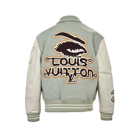 25fw Devil's Eye Embroidered Baseball Jacket