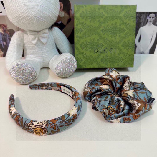 Floral Two-Piece Headband and Hair Tie Set