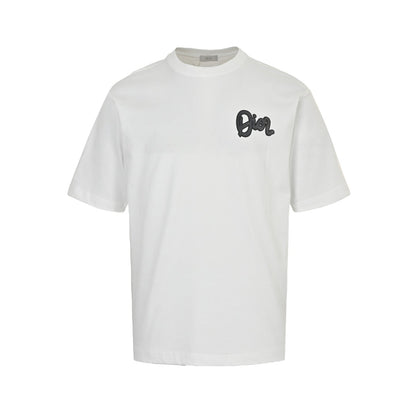 25ss Art Letter Print Short Sleeve