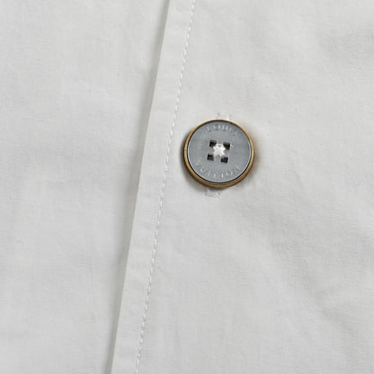25ss Embossed double pocket short sleeve shirt