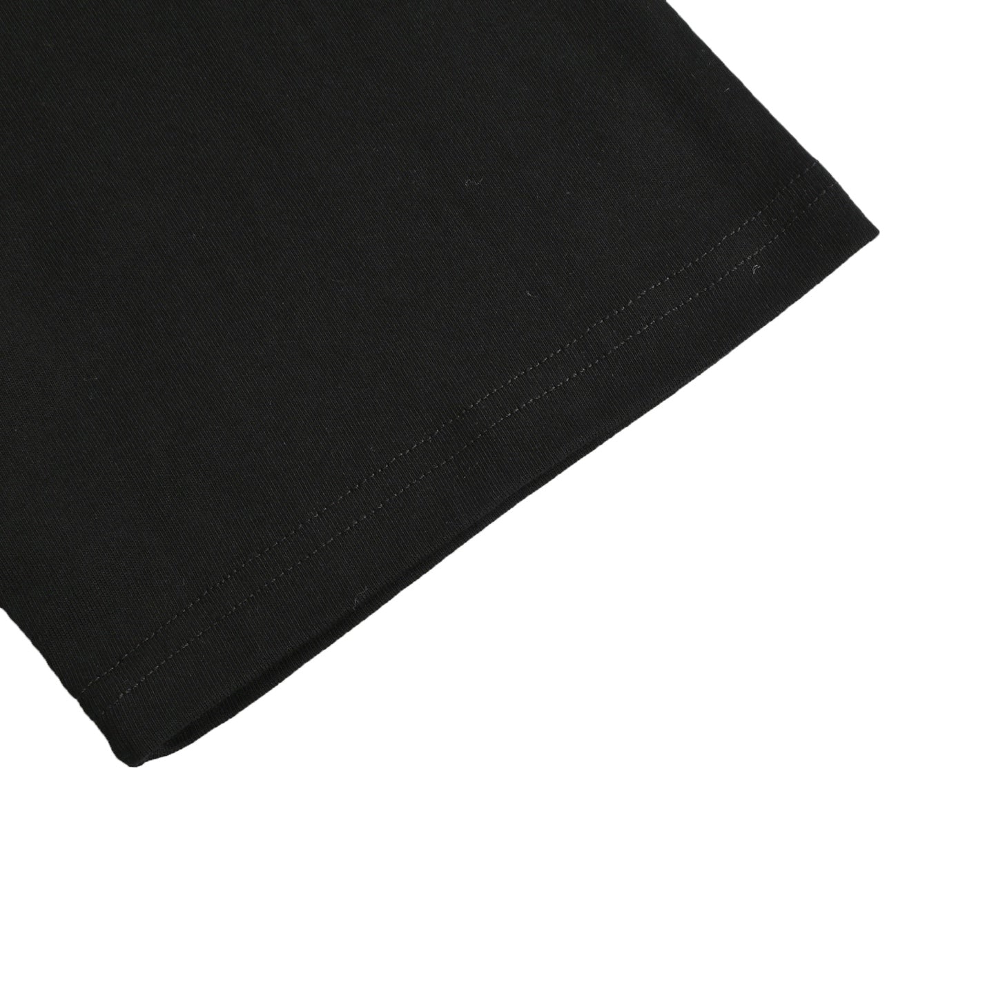 25ss front and back logo flocking print short sleeves