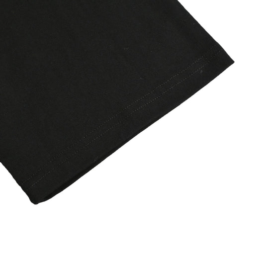 25ss front and back logo flocking print short sleeves