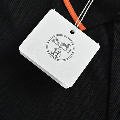 25ss orange circle logo embroidered Polo short sleeved shirt