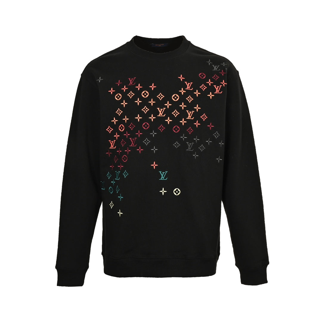 Colorful gradient print sweatshirt