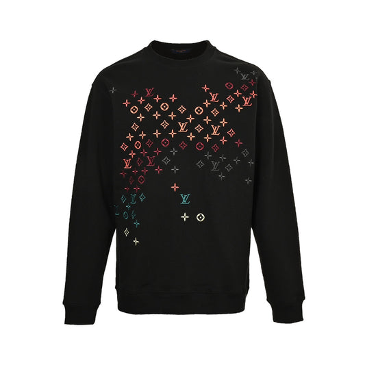 Colorful gradient print sweatshirt