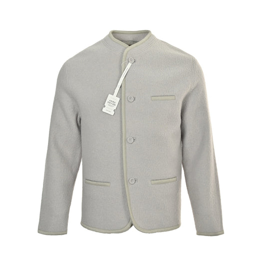 25 Hemmed wool cardigan jacket