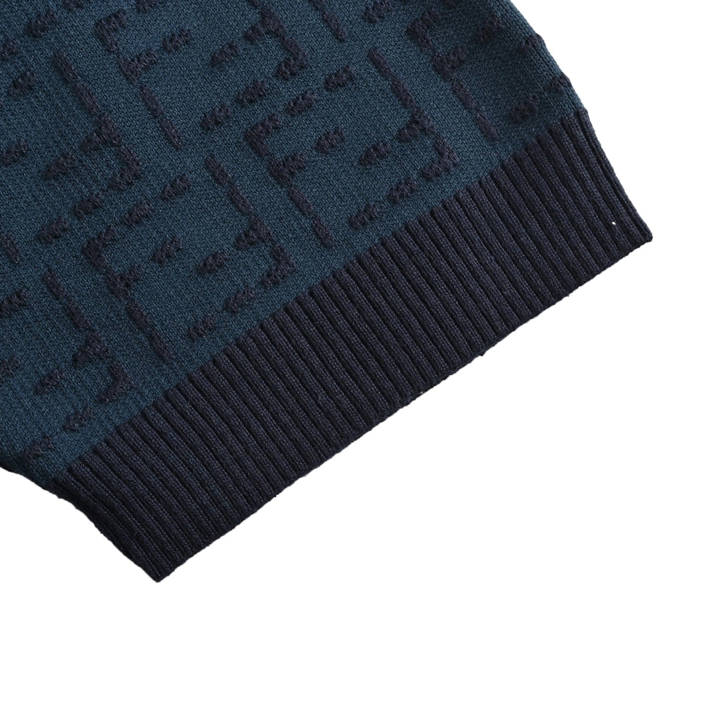 25ss full width FF jacquard knitted short sleeved shirt