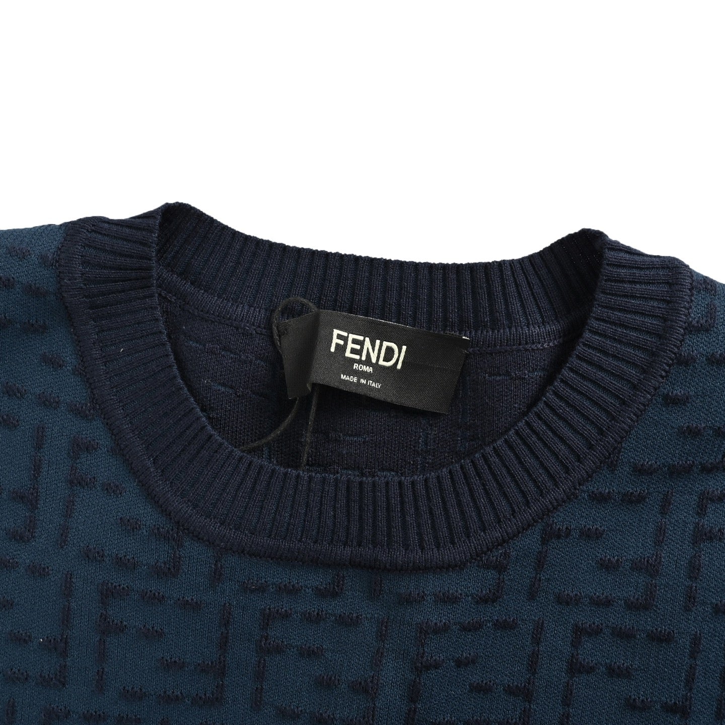 25ss full width FF jacquard knitted short sleeved shirt