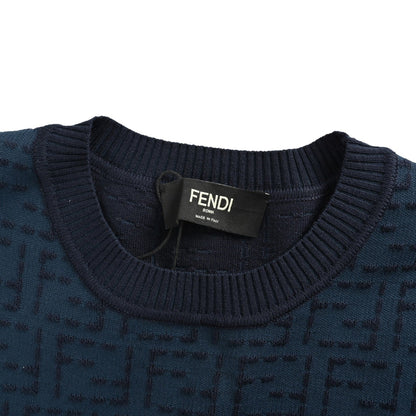 25ss full width FF jacquard knitted short sleeved shirt