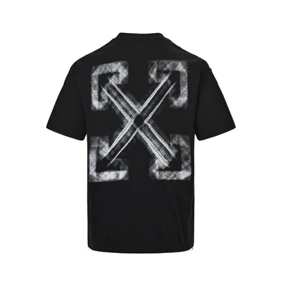 smoke arrow print short sleeves