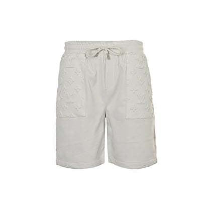 25ss pocket floral relief shorts