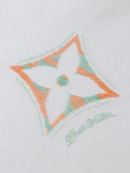 25ss Drop print round neck short sleeved T-shirt