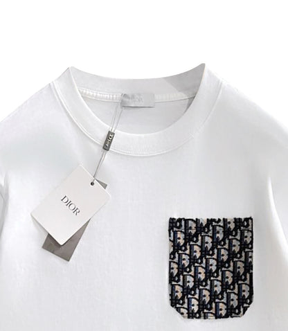 25 long-sleeved patch logo T-shirt
