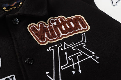 25fw Devil's Eye Embroidered Baseball Jacket