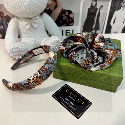 Floral Two-Piece Headband and Hair Tie Set