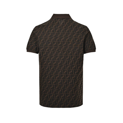 Double F full printed Polo short sleeved shirt