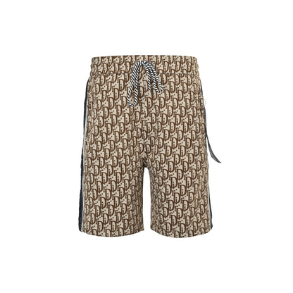 25ss full printed floral jacquard side woven shorts
