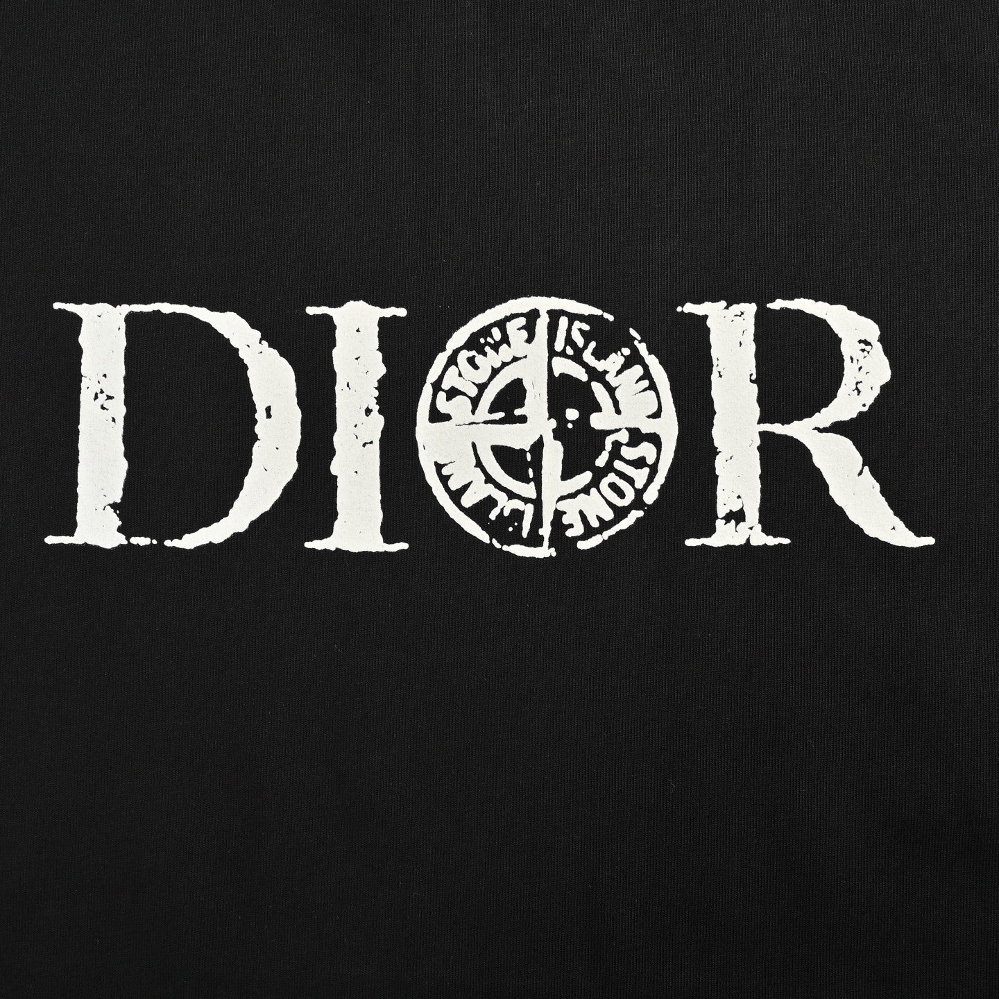 25ss Joint mottled letter logo print short-sleeved shirt