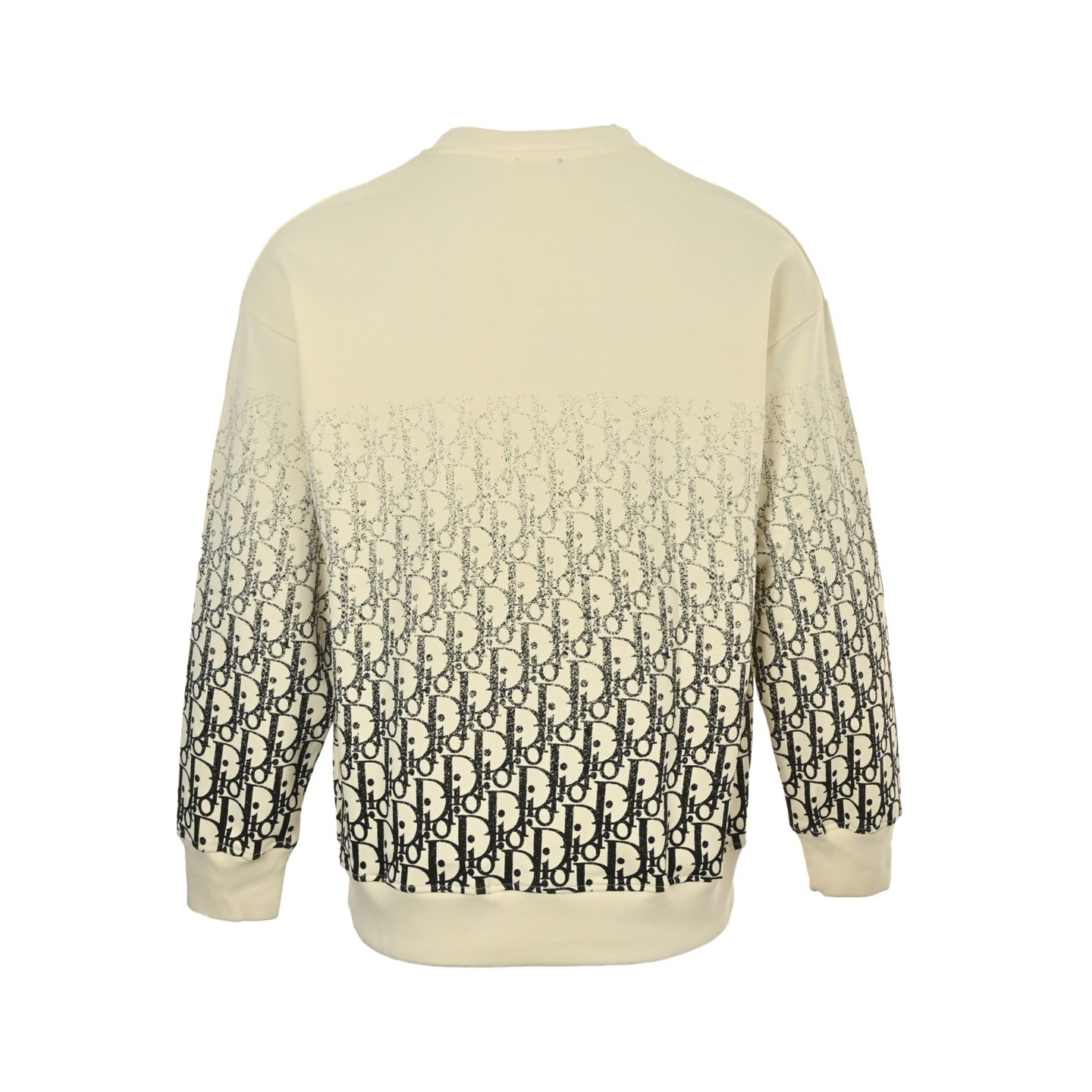 25Fw monogram gradient half-length print round neck sweatshirt