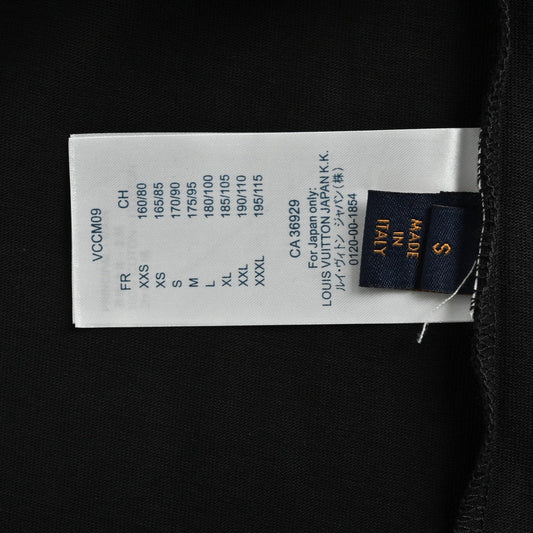25ss front and back letter logo rhinestone short sleeved shirt