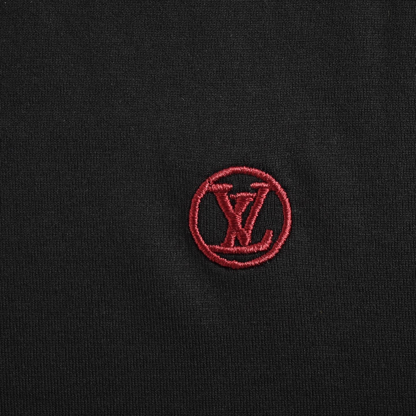 25ss red embroidered short sleeved shirt with small label