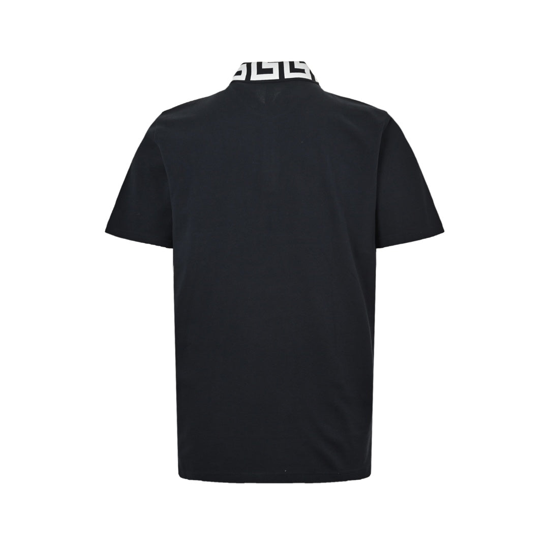 Portrait embroidered POLO short sleeves