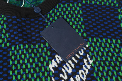 25ss New Chessboard Knitted Tee