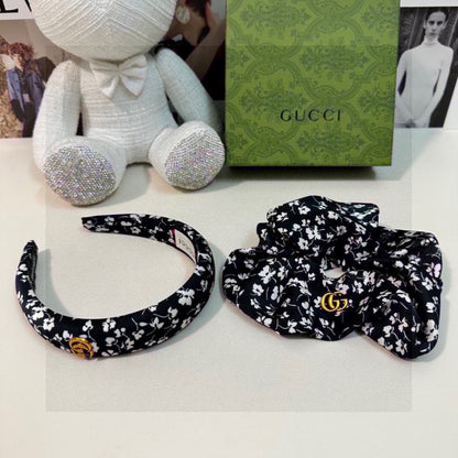 Floral Two-Piece Headband and Hair Tie Set