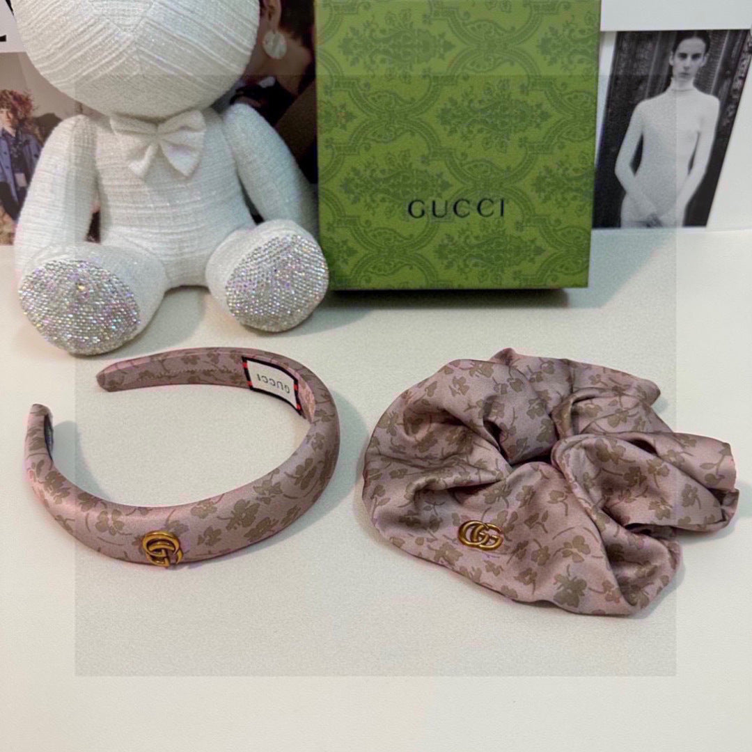 Floral Two-Piece Headband and Hair Tie Set
