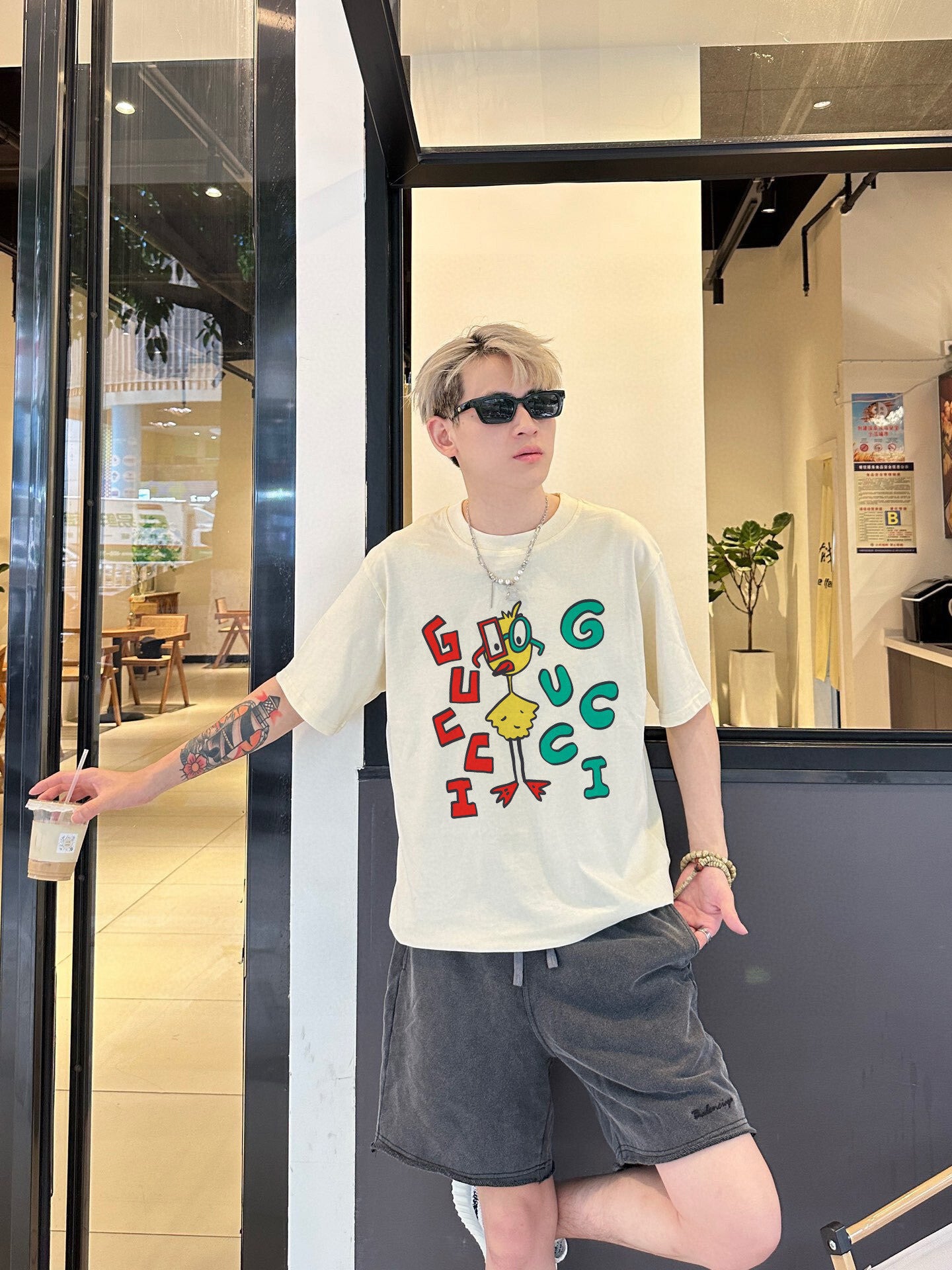 25FW Printed short sleeves