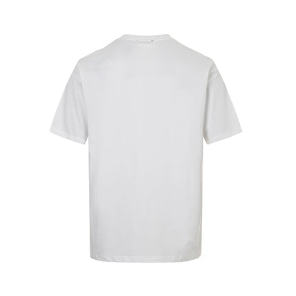 25 Short sleeves with triangle logo and letter print on the neckline