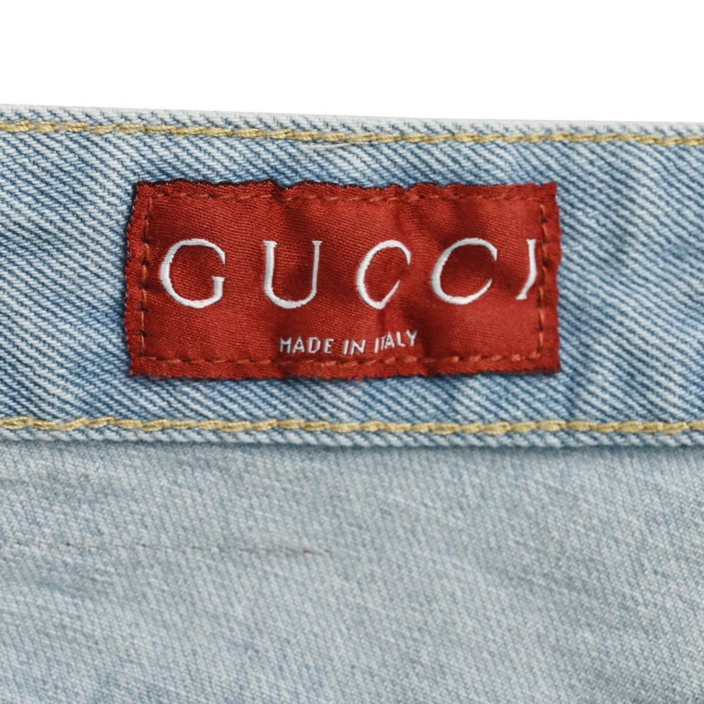 G 25 Washed blue denim shorts