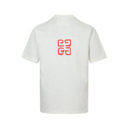 Limited lipstick letter print short sleeves