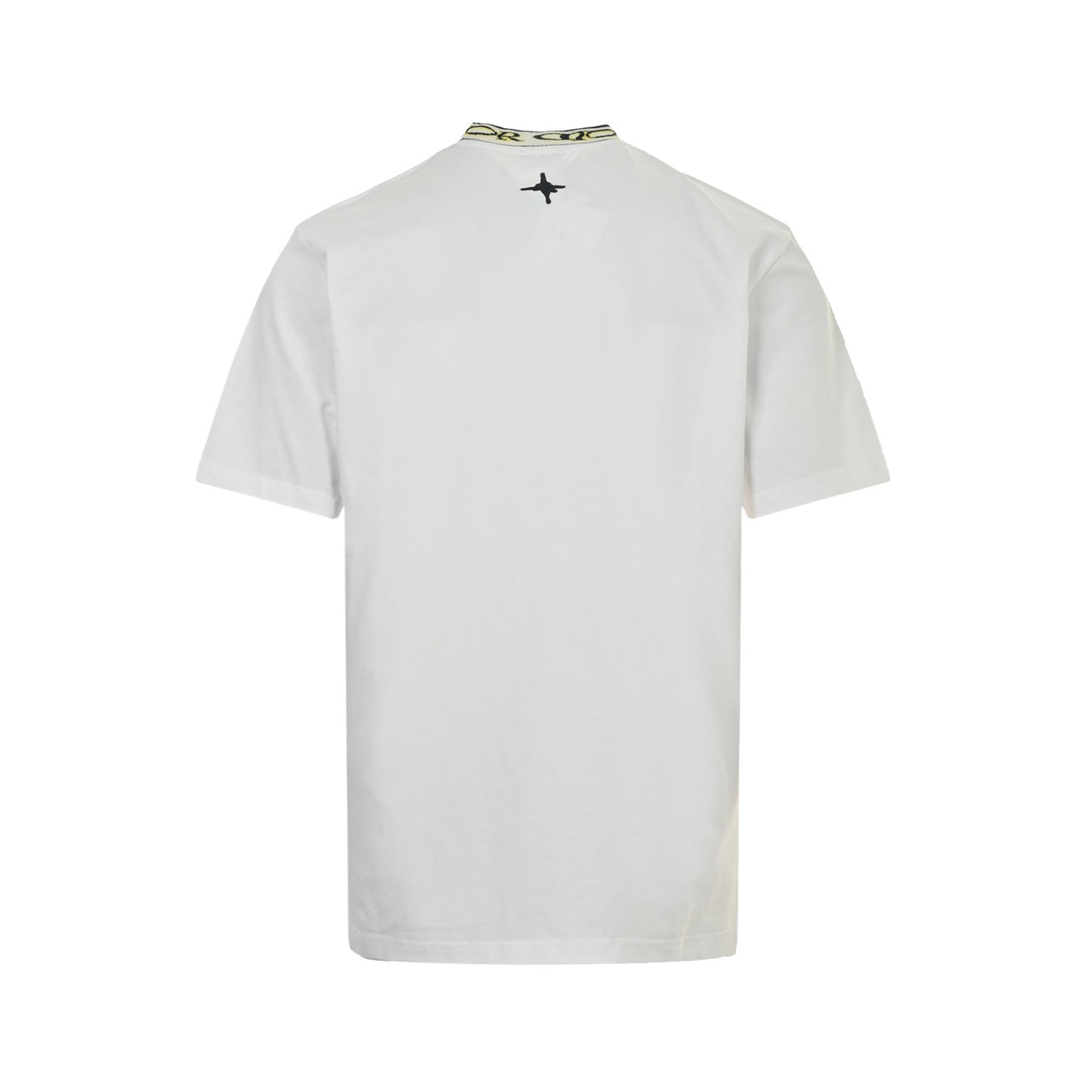 25 Neckline Letter Jacquard Webbing Short Sleeves