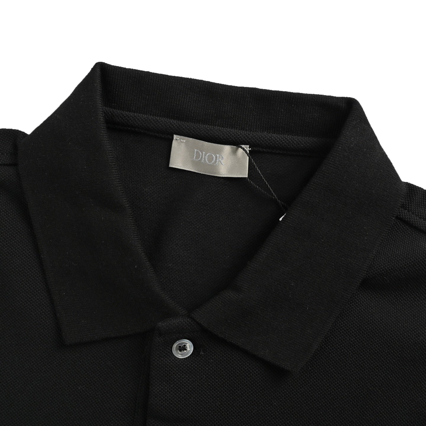 25ss silicone diamond logo Polo short sleeved shirt