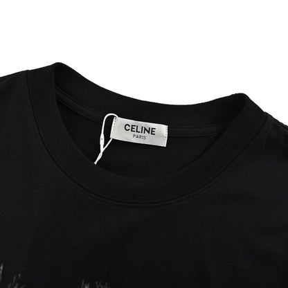 25ss Distressed logo print short sleeves