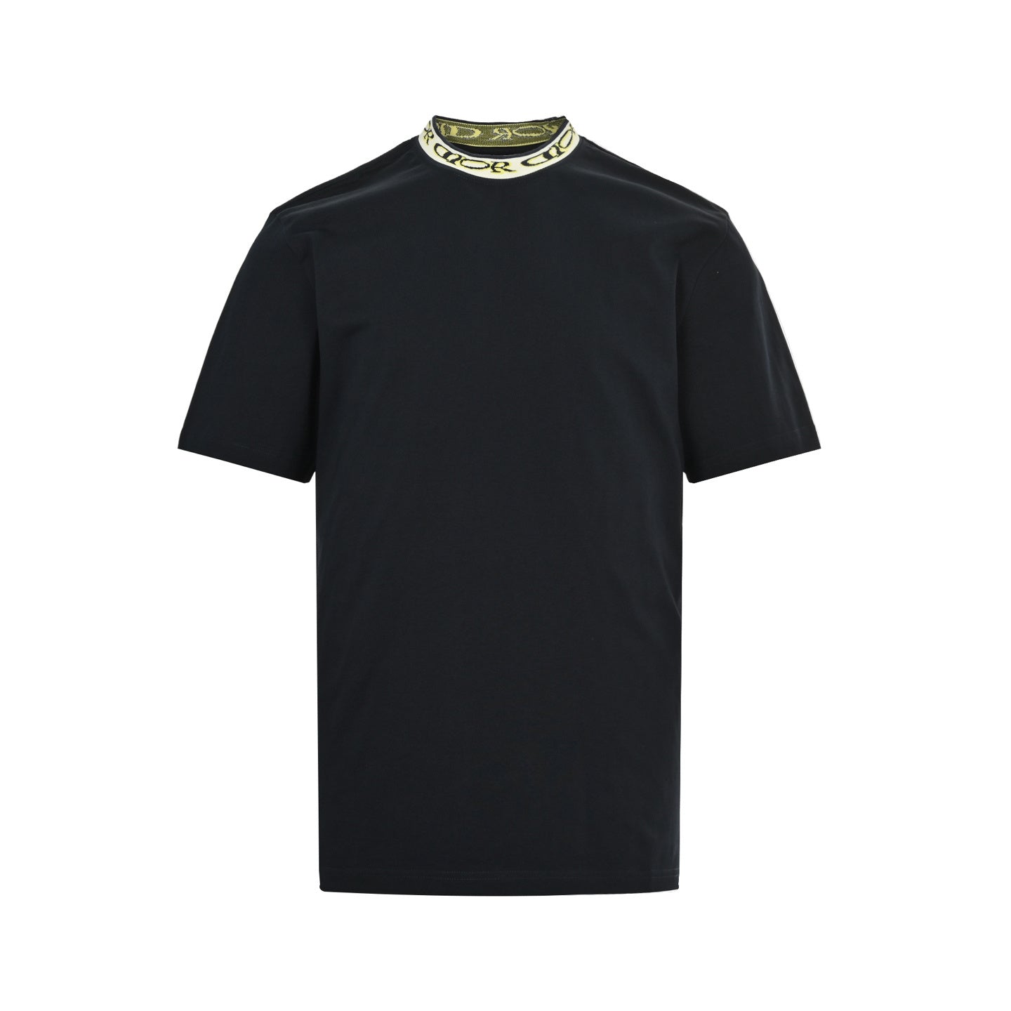 25 Neckline Letter Jacquard Webbing Short Sleeves