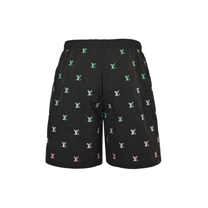25ss gradient embroidered small label beach shorts