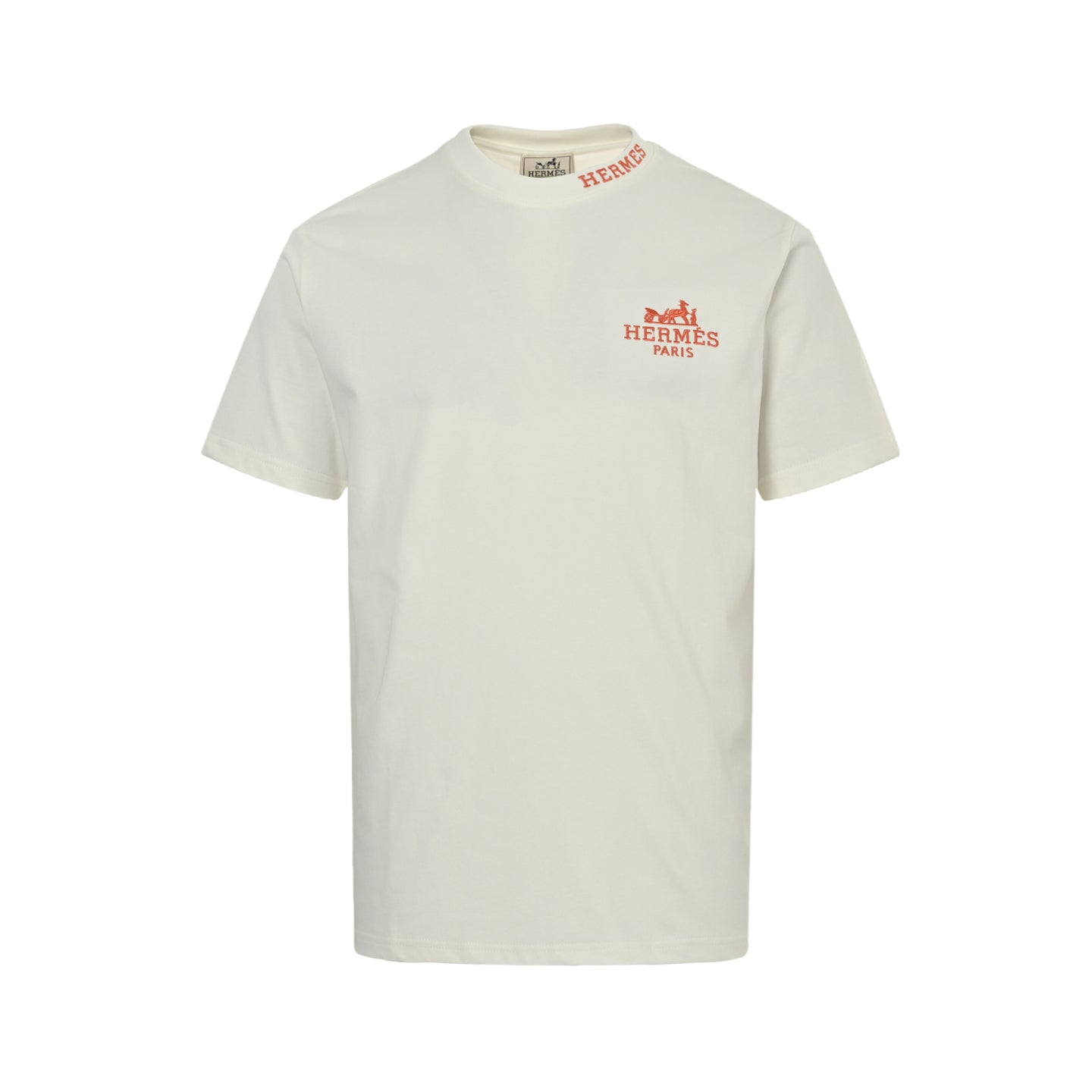Embroidered letter logo short sleeved shirt