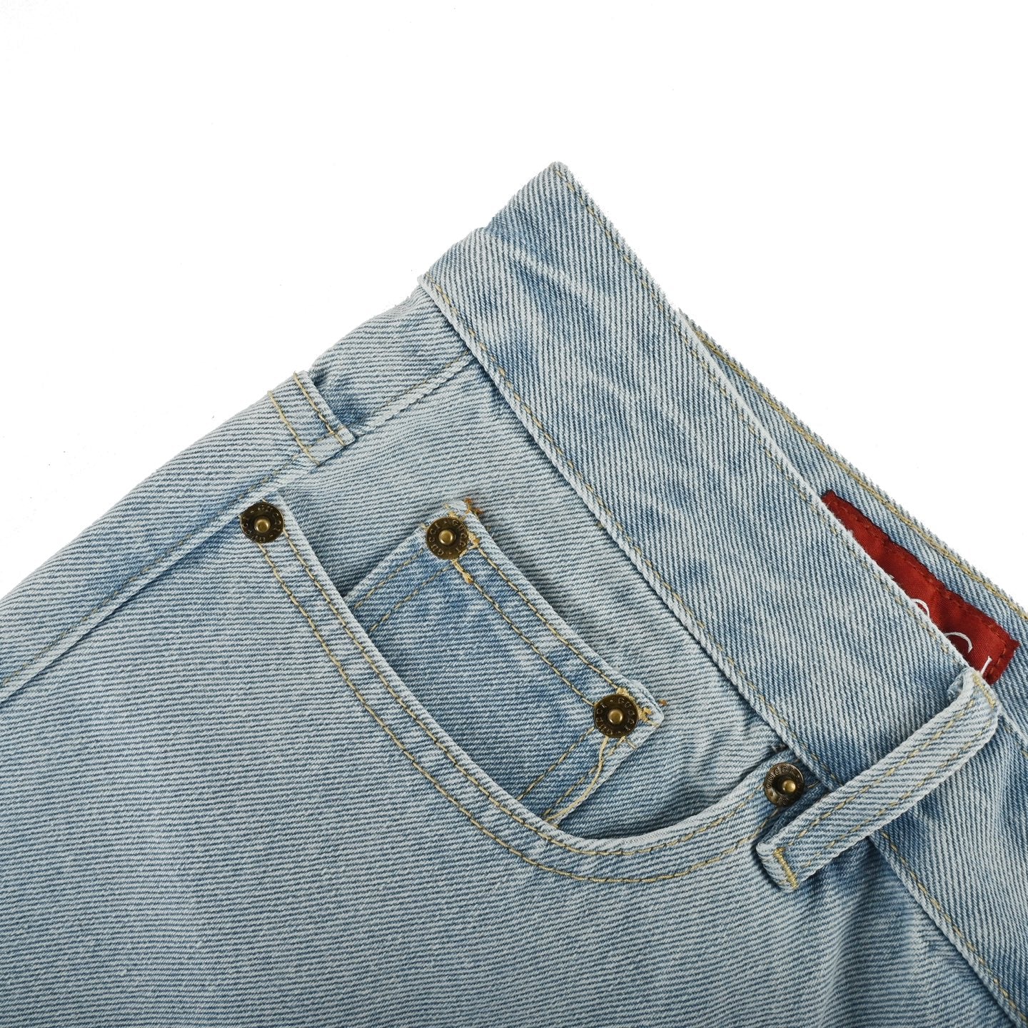 G 25 Washed blue denim shorts