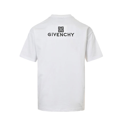 25ss front and back grid letter logo embroidered short sleeved shirt